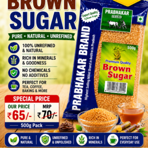 prabhakar brand brown sugar HALFKG 500GM