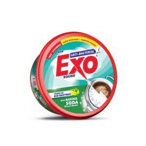 EXO ANTI-BACTERIAL ROUND WITH BAKING SODA GREASE BUSTER 500GM