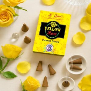 padmini yellow rose incense cones