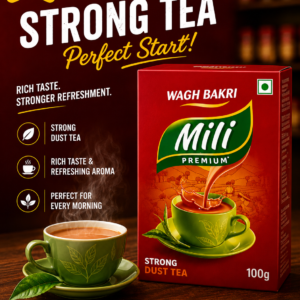 Wagh bakri mili premium strong dust tea 100GM
