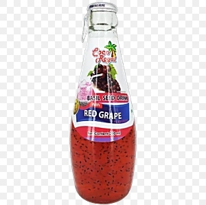 coco royal basil seed drink with red grape 290ml