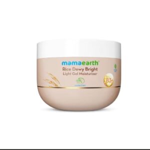 mamaearth rice dewy bright light gel moisturizer 200g