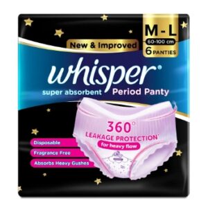 WHISPER SUPER ABSORBENT PERIOD PANTY