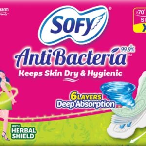 SOFY ANTI BACTERIA KEEP SKIN DRY &HYGIENIC (6UNITS)