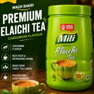 Wagh bakri mili premium elaichi tea cardamom flaver 250GM
