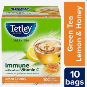 tetley green tea lemon & honey 10 tea bags