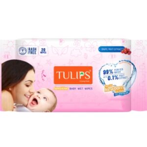 Tulips sensitive baby wet wipes