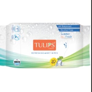 Tulips refreshing wet wipes
