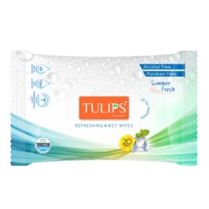 Tulips refreshing wet wipes