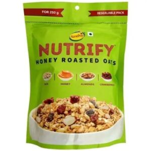 Nutrify honey roasted oats premium granola 250gm