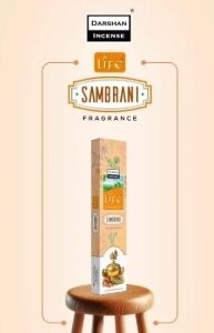 darshan  incense life agarbathi sambrani fragrance 90gm