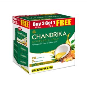 chandrika for problem-free glowing skin with neem&2x coconut oil 450GM