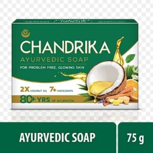 chandrika ayurvedic soap 2xcoconut oil 7+ingredients 75GM