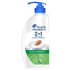 Head & shoulder 2 in 1 anti dandruff shampoo+conditioner with almond milk cool menthol 650ML