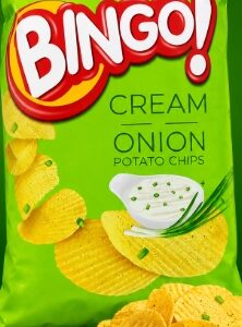 BINGO CREAM &ONION POTATO CHIPS