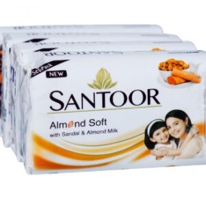 SANTOOR SANDAL & ALMOND MILK 41*4 = 164GM