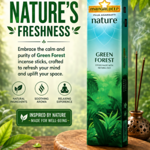 Mangaldeep premium quality incense nature green forest nature inspired fregrance 92GM