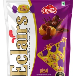 CRYSTAL CLASSIC ECLAIRS FINEST CENTREFILLED  CHOCOLATE TOFFEE
