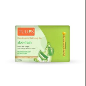 TULIPS ALOE FRESH HOMEMADE BATHING BAR 125GM
