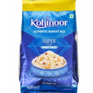 KOHINOOR AUTHENTIC BASMATI RICE SUPER VALUE 1KG( BUY 1GET1FREE)