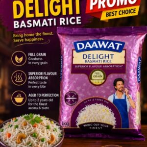 DAAWAT DELIGHT BASMATI RICE FULL GRAIN 1KG