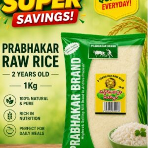 PRABHAKAR BRAND CHITTI MUTHYALU RICE 1KG