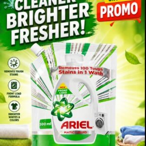 ARIEL MATIC LIQUID POUCH 500ML TRIAL PACK
