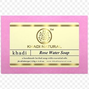 KHADI NATURAL ROSE WATER SOAP 125GM