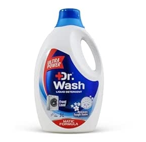 DR.WASH LIQUID DETERGENT FRONT LOAD BOTTLE 3L
