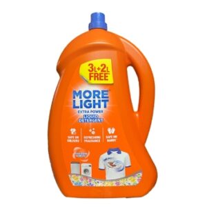 MORE LIGHT ACTIVE PLUS LIQUID DETERGENT BOTTLE 5L
