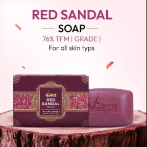 VCARE RED SANDAL SOAP 100GM