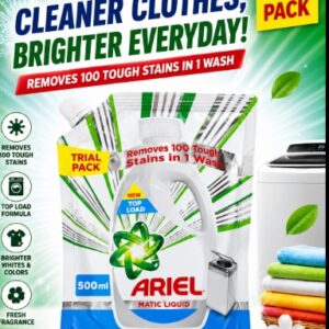 ARIEL MATIC LIQUID TOP LOAD POUCH 500ML